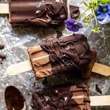 Creamy Vegan Chocolate Fudge Pops | halfbakedharvest.com