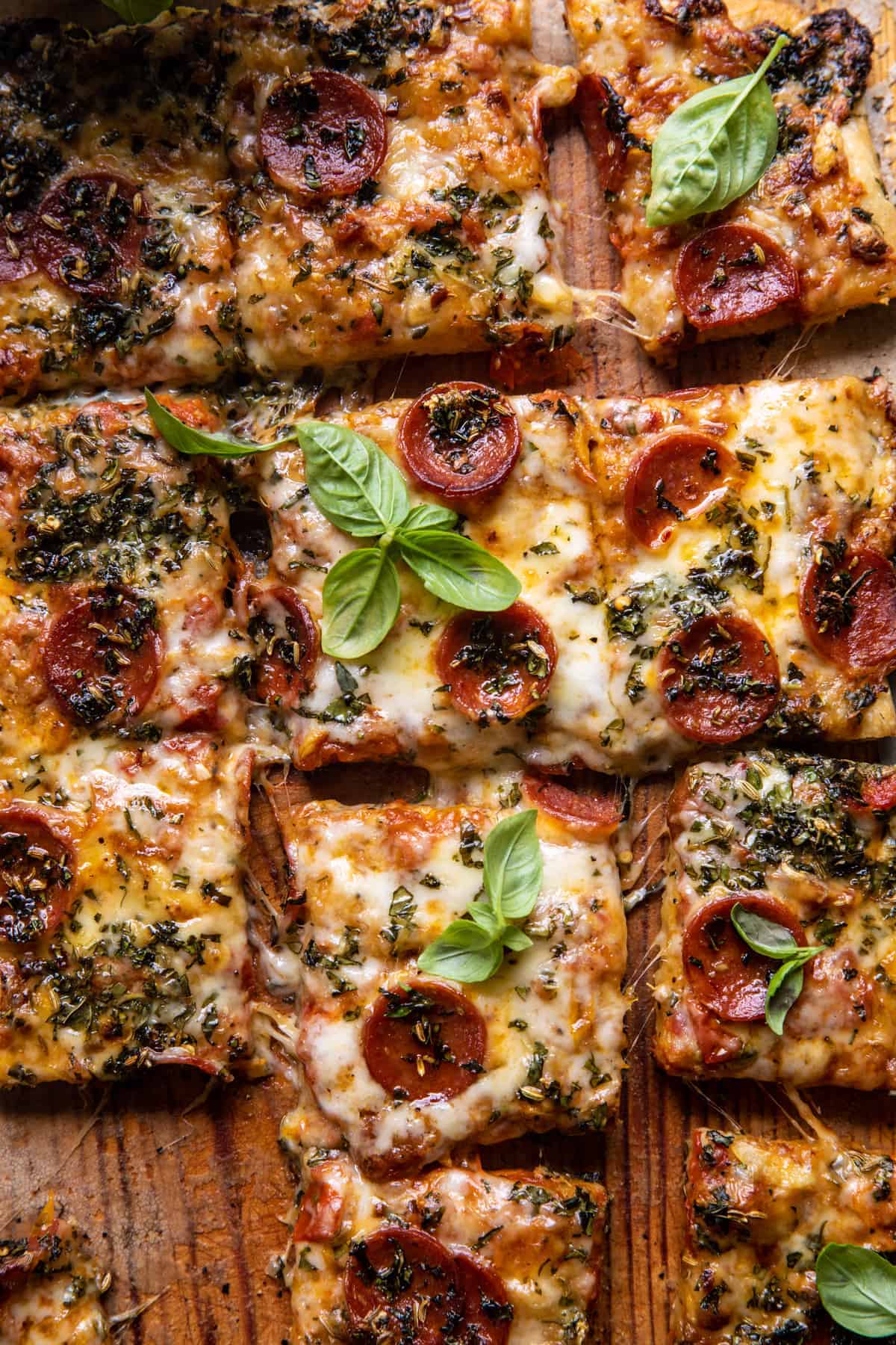 Easy Sheet Pan Tomato Herb Pizza | halfbakedharvest.com