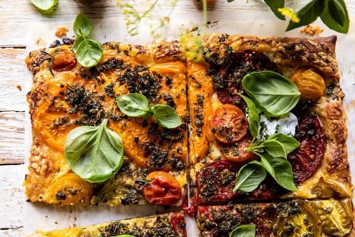 Roasted Tomato Cheddar Tart with Ranch Seasoning | halfbakedharvest.com