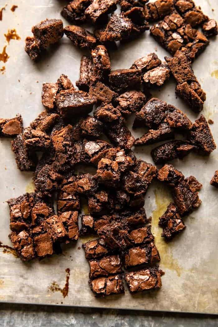 crumbled crinkle top Brownie Coffee Ice Cream 