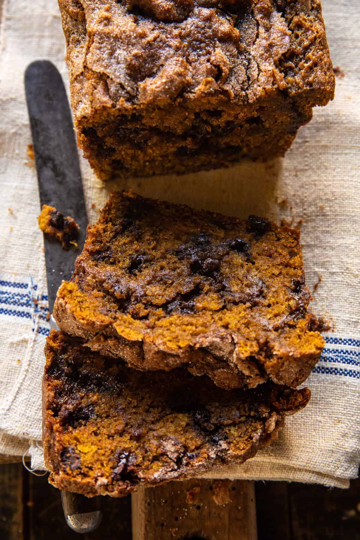 Cinnamon Swirl Chocolate Chip Pumpkin Butter Bread | halfbakedharvest.com