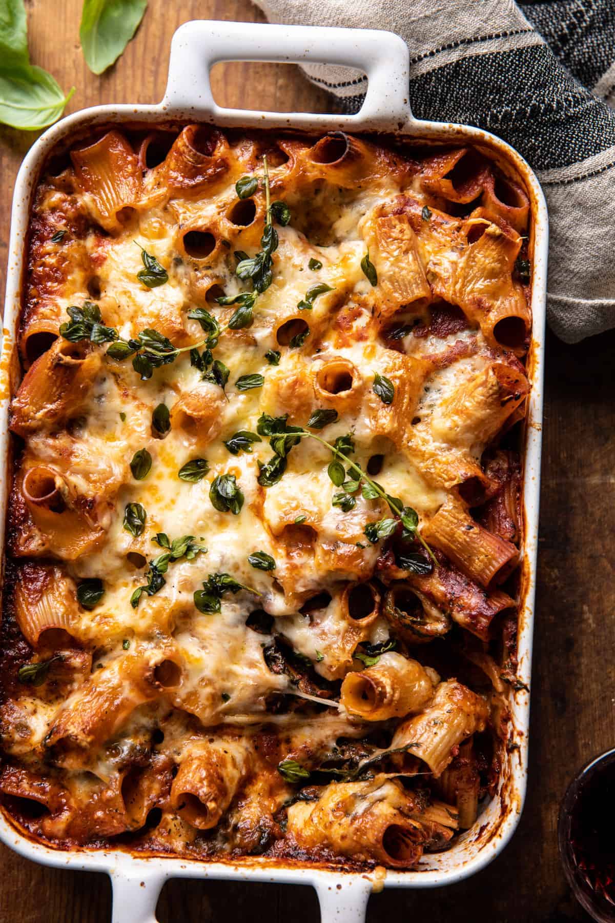 One Pan 4 Cheese Sun-Dried Tomato and Spinach Pasta Bake | halfbakedharvest.com