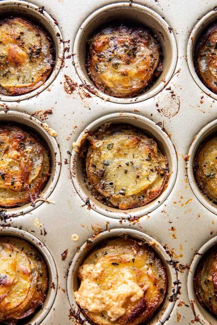 Crispy Cheesy Potato Stacks | halfbakedharvest.com