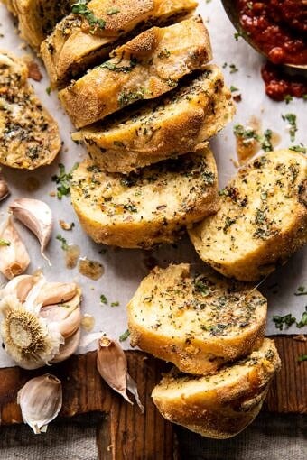 Easy Pull Apart Garlic Parmesan Bread | halfbakedharvest.com