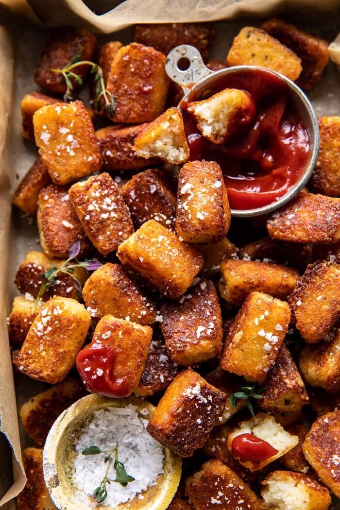 Crispy Baked Parmesan Tater Tots | halfbakedharvest.com