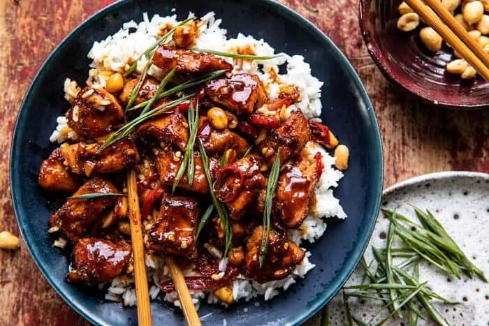 Healthier 25 Minute Kung Pao Chicken 