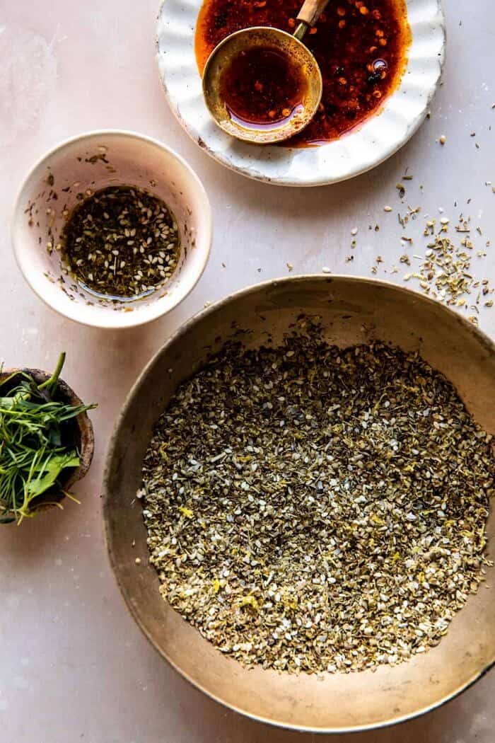 overhead photo of Za’atar 