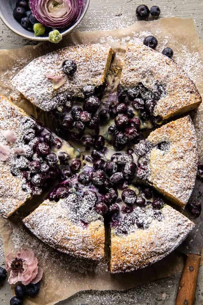 Blueberry Lemon Poppy Seed Crème Cake halfbakedharvest.com