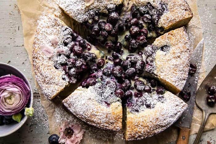 Blueberry Lemon Poppy Seed Crème Cake halfbakedharvest.com