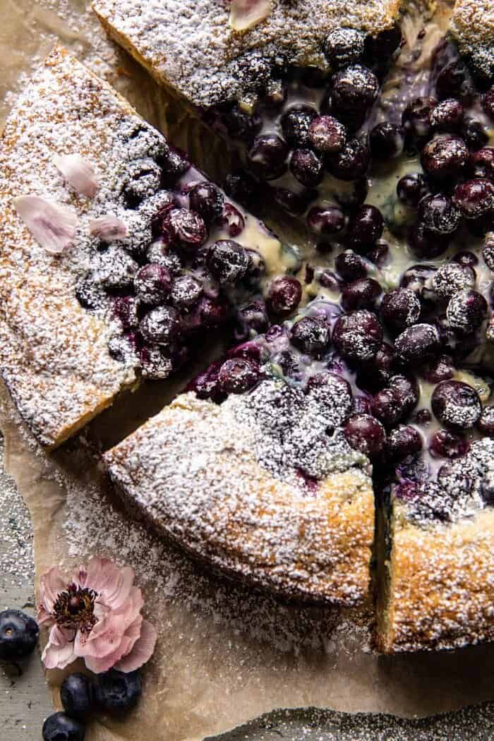 Blueberry Lemon Poppy Seed Crème Cake halfbakedharvest.com