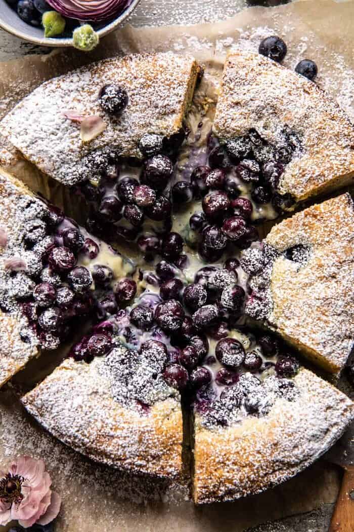 Blueberry Lemon Poppy Seed Crème Cake halfbakedharvest.com