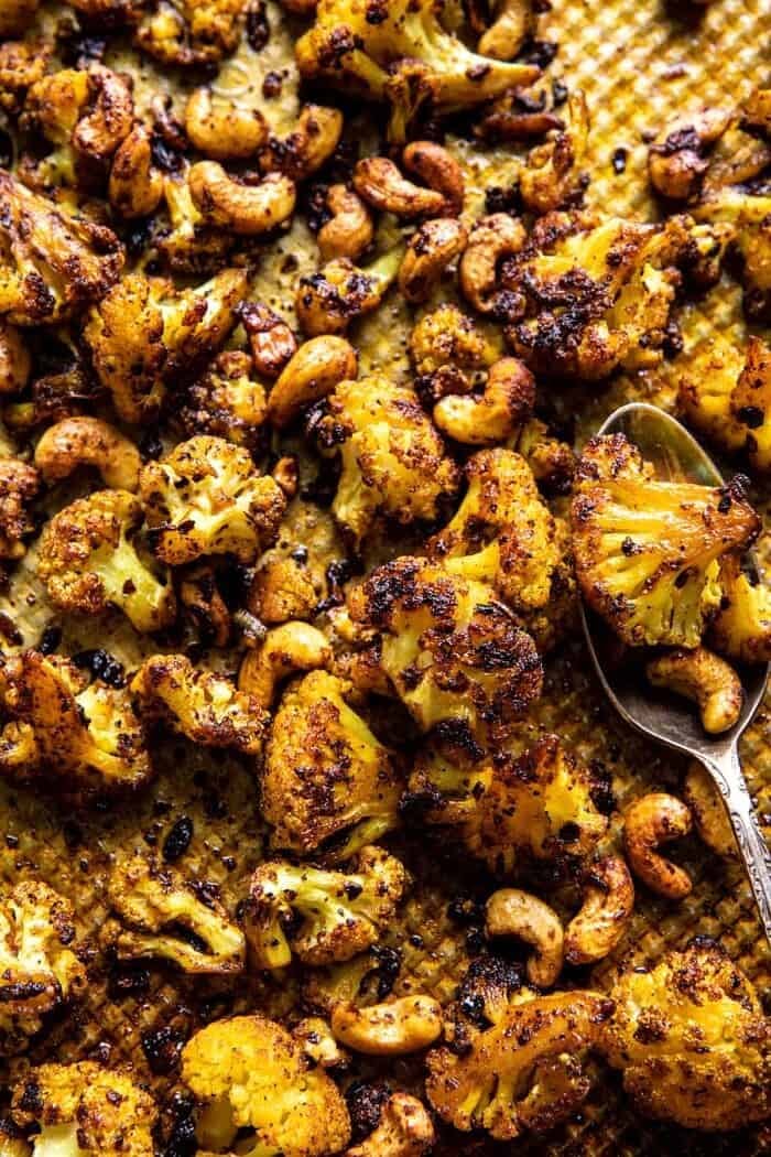 Crispy Black Pepper Turmeric Cauliflower and Garlic Noodles | halfbakedharvest.com