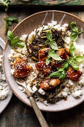 Sheet Pan 30 Minute Sticky Apricot Chicken | halfbakedharvest.com