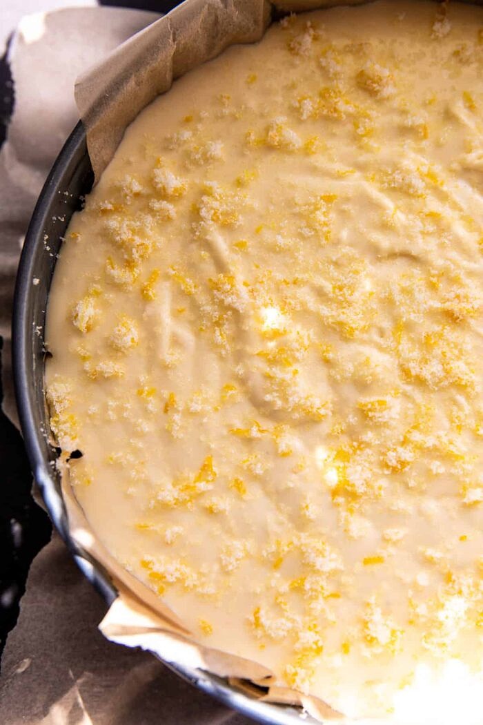 prep photo of Cheesecake before baking