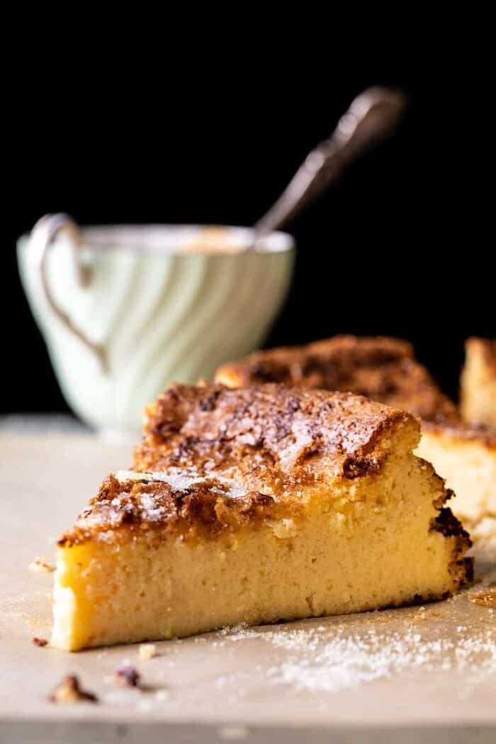 Simple Lemon Sugar Burnt Basque Cheesecake | halfbakedharvest.com