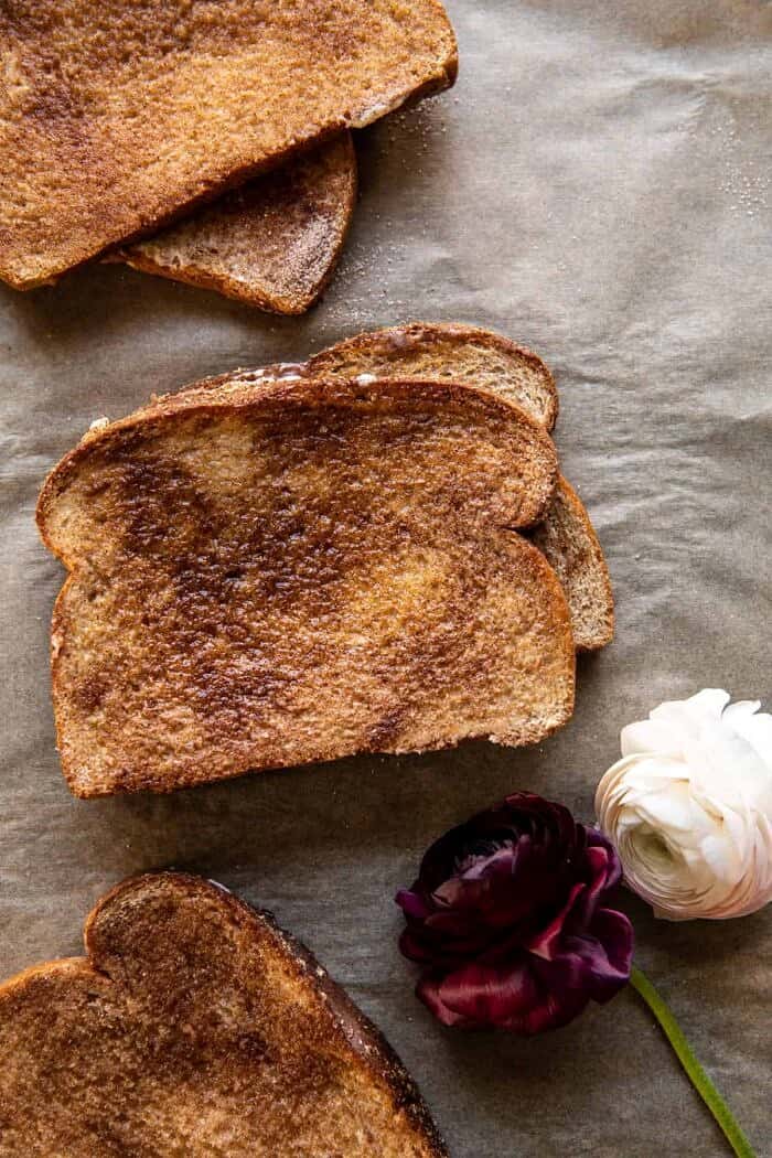 5 Minute Chocolate Cinnamon Sugar Toast | halfbakedharvest.com