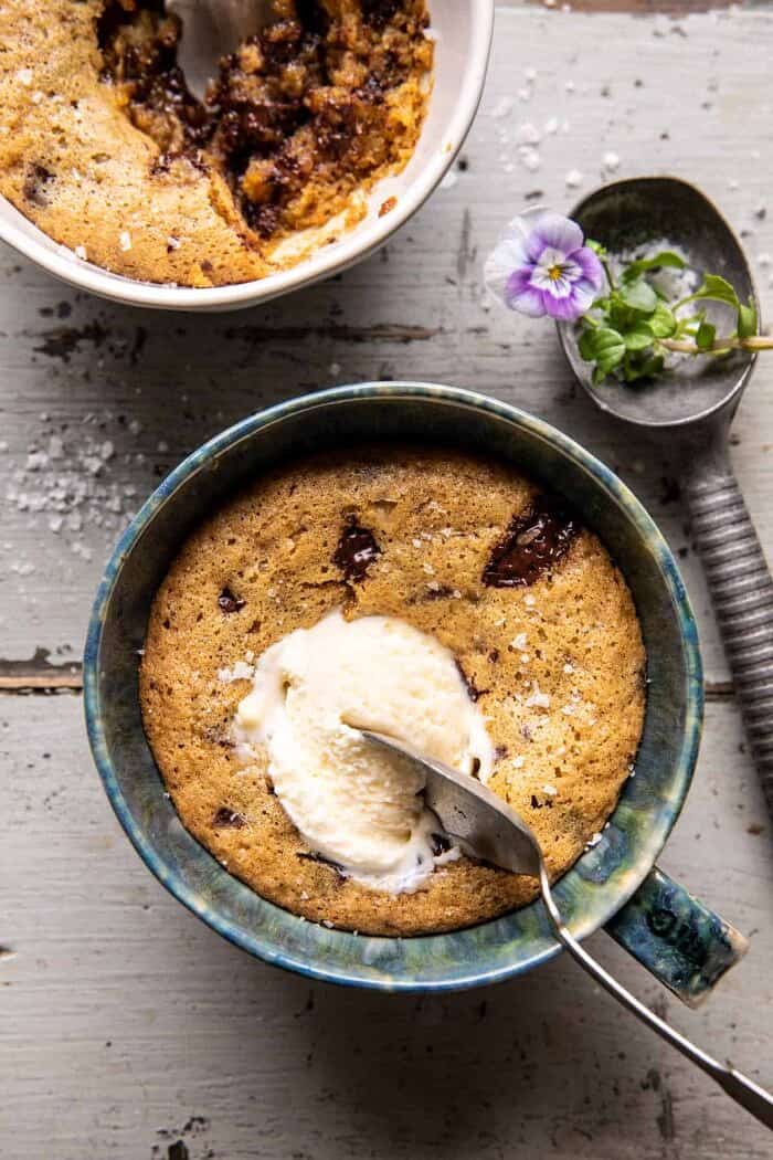Deep Dish Molten Chocolate Coffee Blondies | halfbakedharvest.com