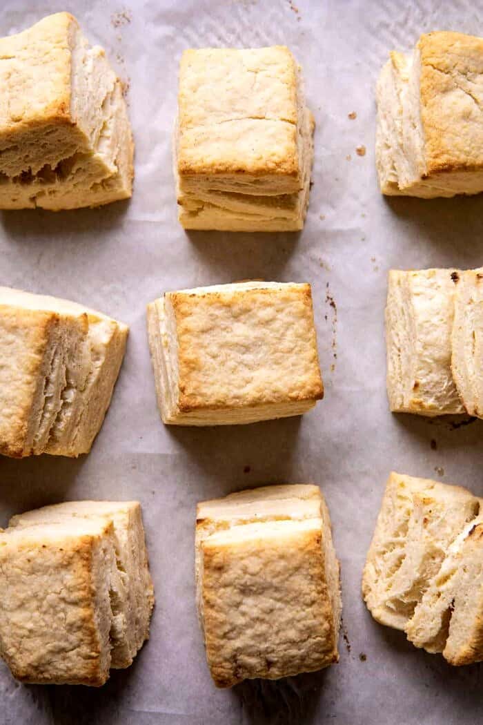 Flaky Southern Butter Biscuits with Strawberry Bourbon Jam | halfbakedharvest.com