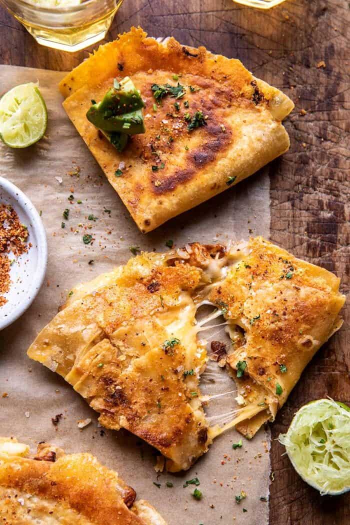 Folded Crispy Chipotle Chicken Wraps | halfbakedharvest.com