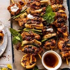 mon Butter Dijon Chicken and Orzo with Feta Sauce