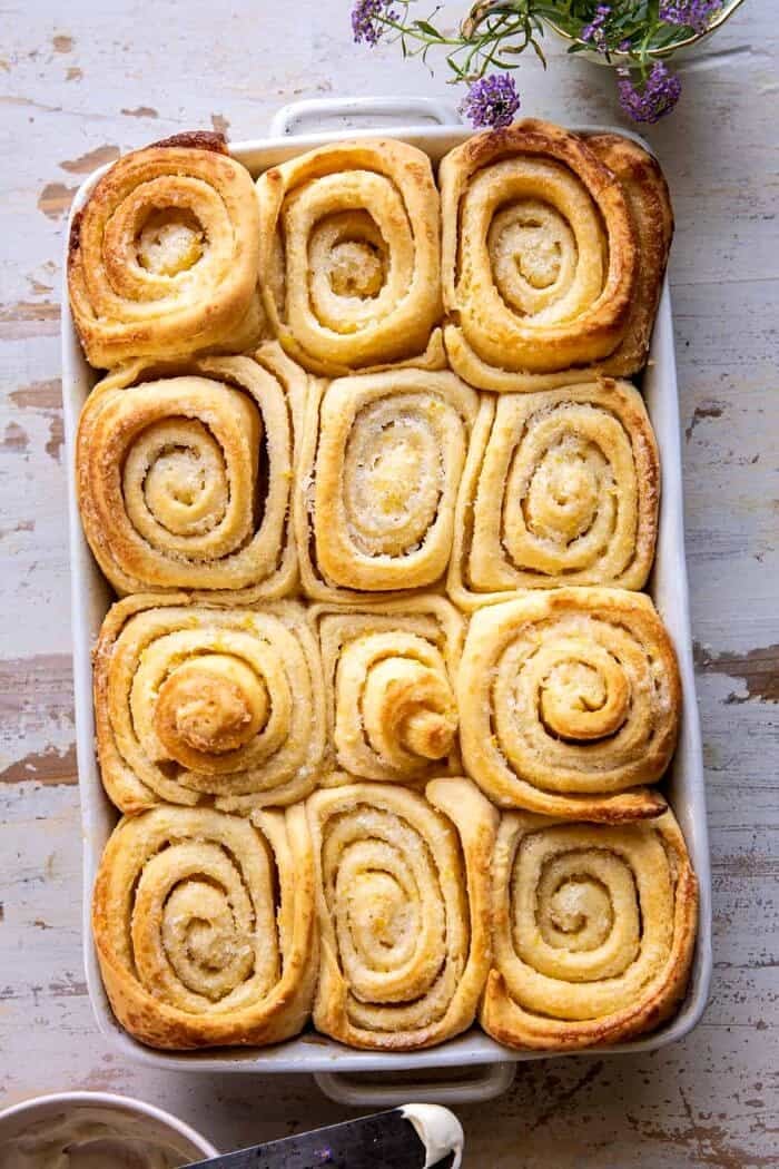 Lemon Sugar Rolls with Vanilla Cream Cheese Icing | halfbakedharvest.com Lemon Sugar Rolls before icing