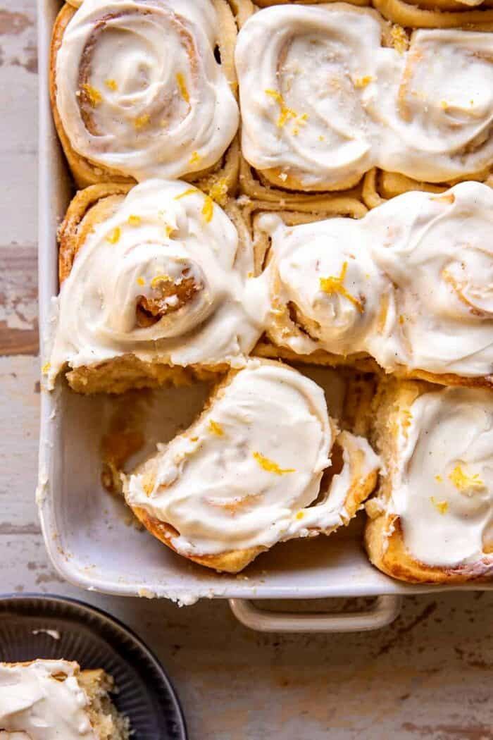 Lemon Sugar Rolls with Vanilla Cream Cheese Icing | halfbakedharvest.com Lemon Sugar Rolls with Vanilla Cream Cheese Icing