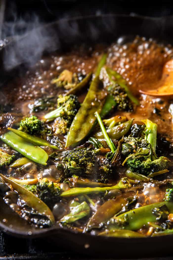 20 Minute Stir Fried Honey Ginger Sesame Noodles | halfbakedharvest.com