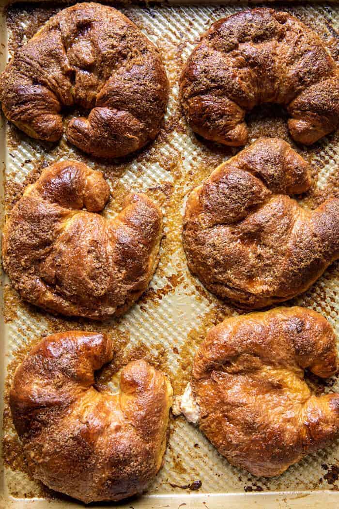 Baked Strawberry and Cream Stuffed Croissant French Toast | halfbakedharvest.com