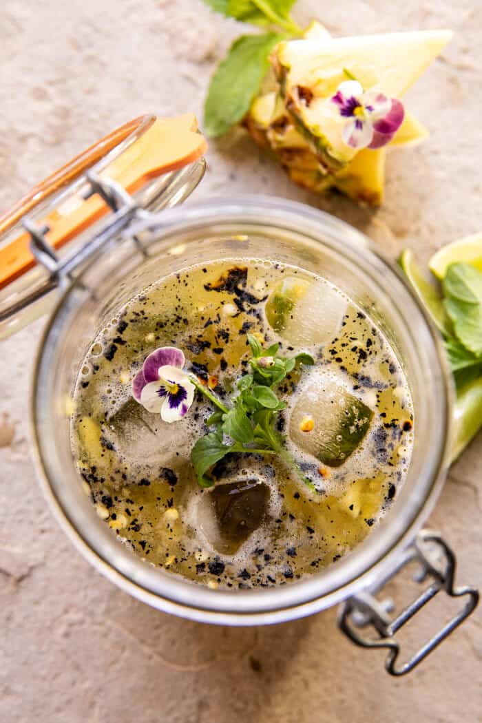 Spicy Serrano Pineapple Margarita | halfbakedharvest.com