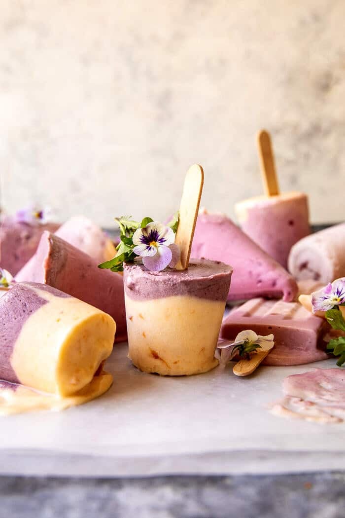 4 Ingredient Creamy Fruit Popsicles | halfbakedharvest.com