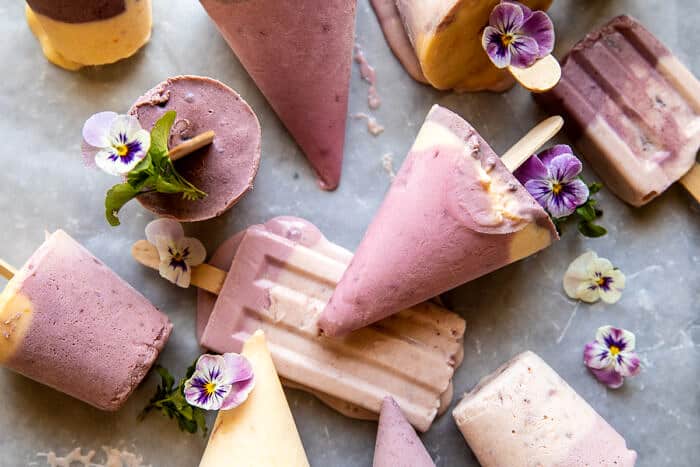 4 Ingredient Creamy Fruit Popsicles | halfbakedharvest.com