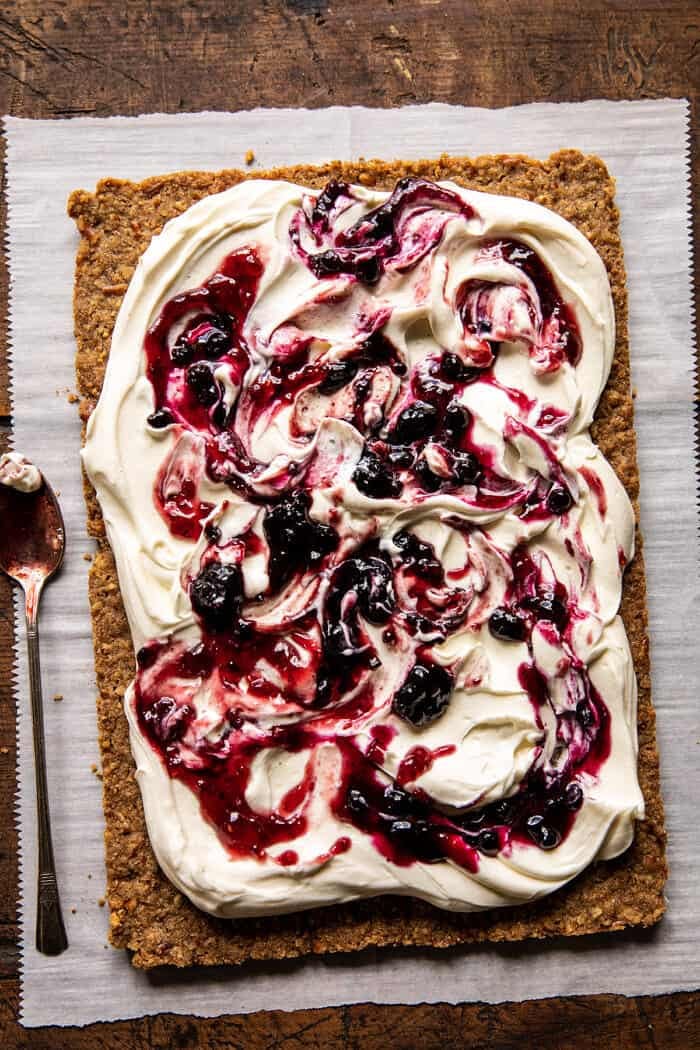 Simple Strawberry and Cream Rye Pretzel Tart | halfbakedharvest.com