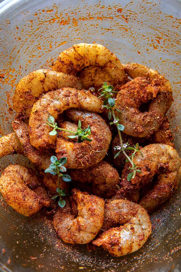 Spicy Southern Style Shrimp with Lemon Basil Orzo | halfbakedharvest.com