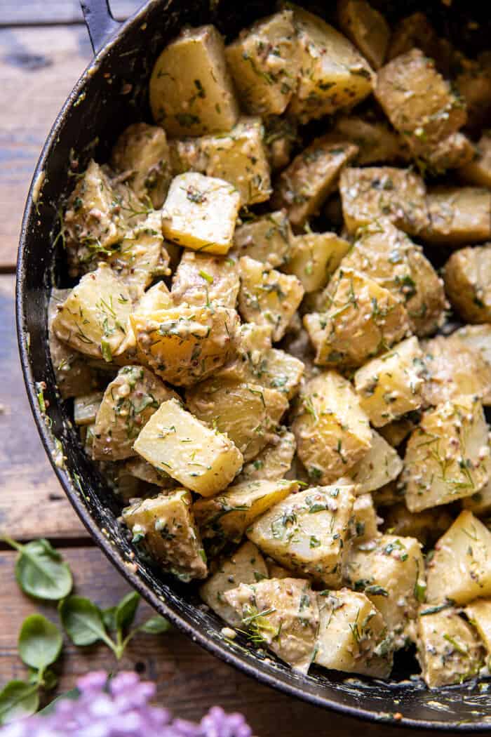 The Best Simple Vegan Potato Salad | halfbakedharvest.com