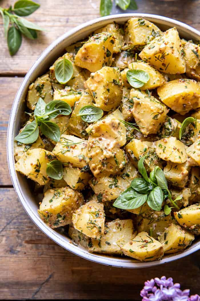 The Best Simple Vegan Potato Salad | halfbakedharvest.com