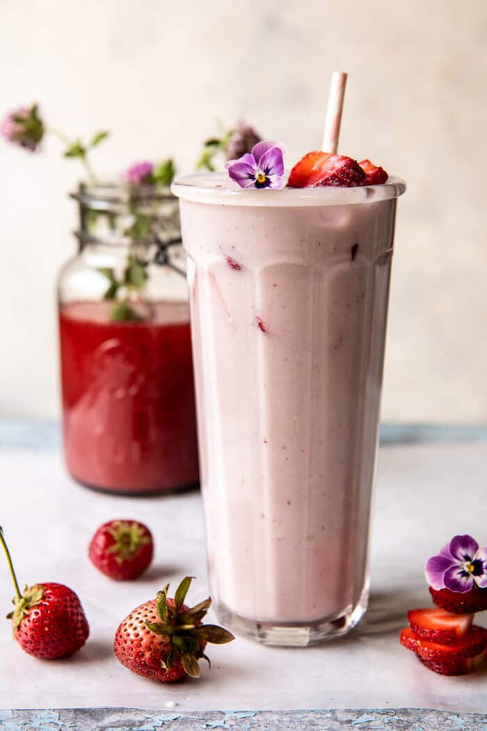 Strawberry Pink Drink | halfbakedharvest.com