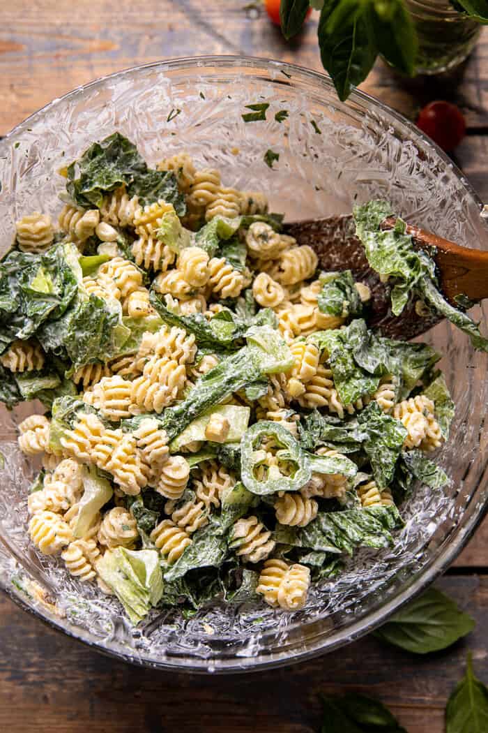 BBQ Chicken Ranch Pasta Salad | halfbakedharvest.com BBQ Chicken Ranch Pasta Salad | halfbakedharvest.com