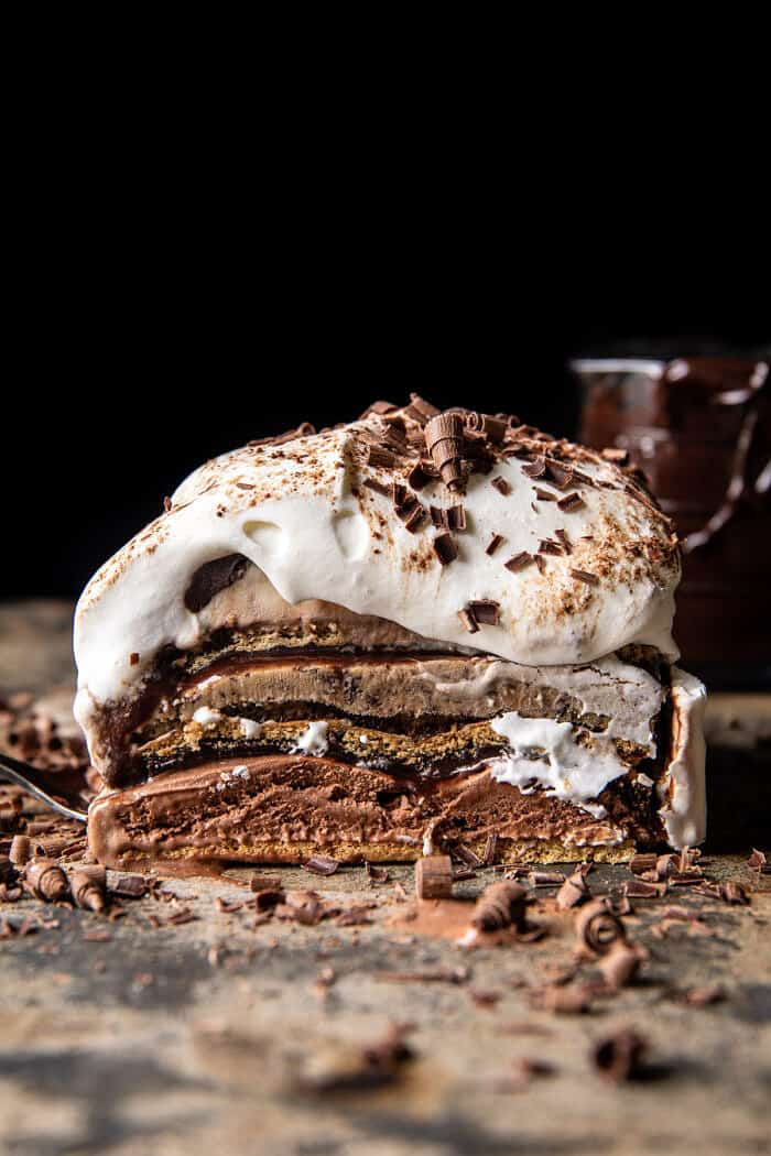 Coffee and Fudge Ice Cream Cake | halfbakedharvest.com