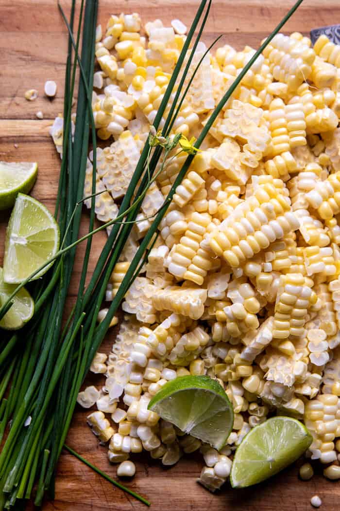 Jalapeño Cheddar Stuffed Chicken with Creamed Corn | halfbakedharvest.com Jalapeño Cheddar Stuffed Chicken with Creamed Corn | halfbakedharvest.com