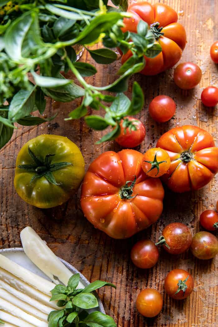 Pesto Caprese Chicken in White Wine Pan Sauce | halfbakedharvest.com Pesto Caprese Chicken in White Wine Pan Sauce | halfbakedharvest.com
