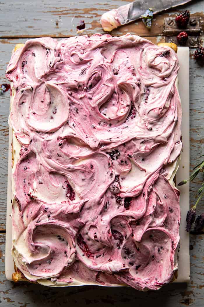 Swirled Blackberry Lavender Sheet Cake | halfbakedharvest.com Swirled Blackberry Lavender Sheet Cake | halfbakedharvest.com