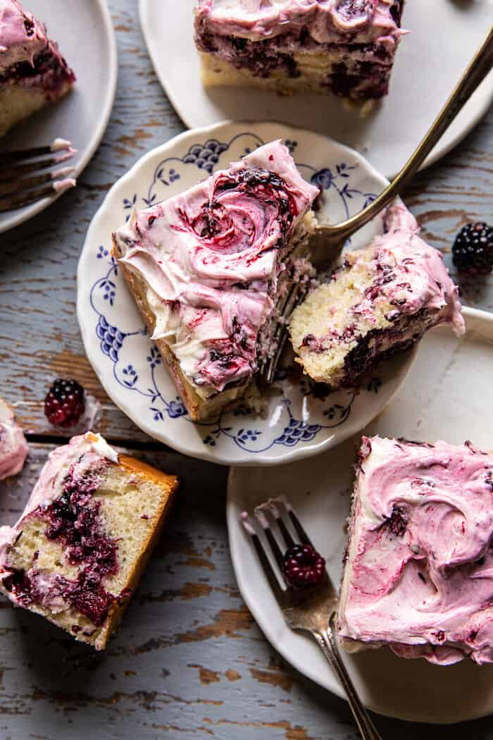 Swirled Blackberry Lavender Sheet Cake | halfbakedharvest.com Swirled Blackberry Lavender Sheet Cake | halfbakedharvest.com