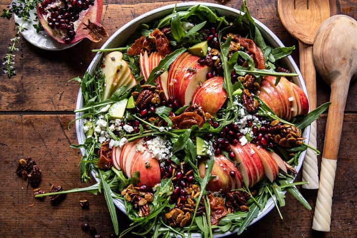 Autumn Harvest Honeycrisp Apple and Feta Salad | halfbakedharvest.com