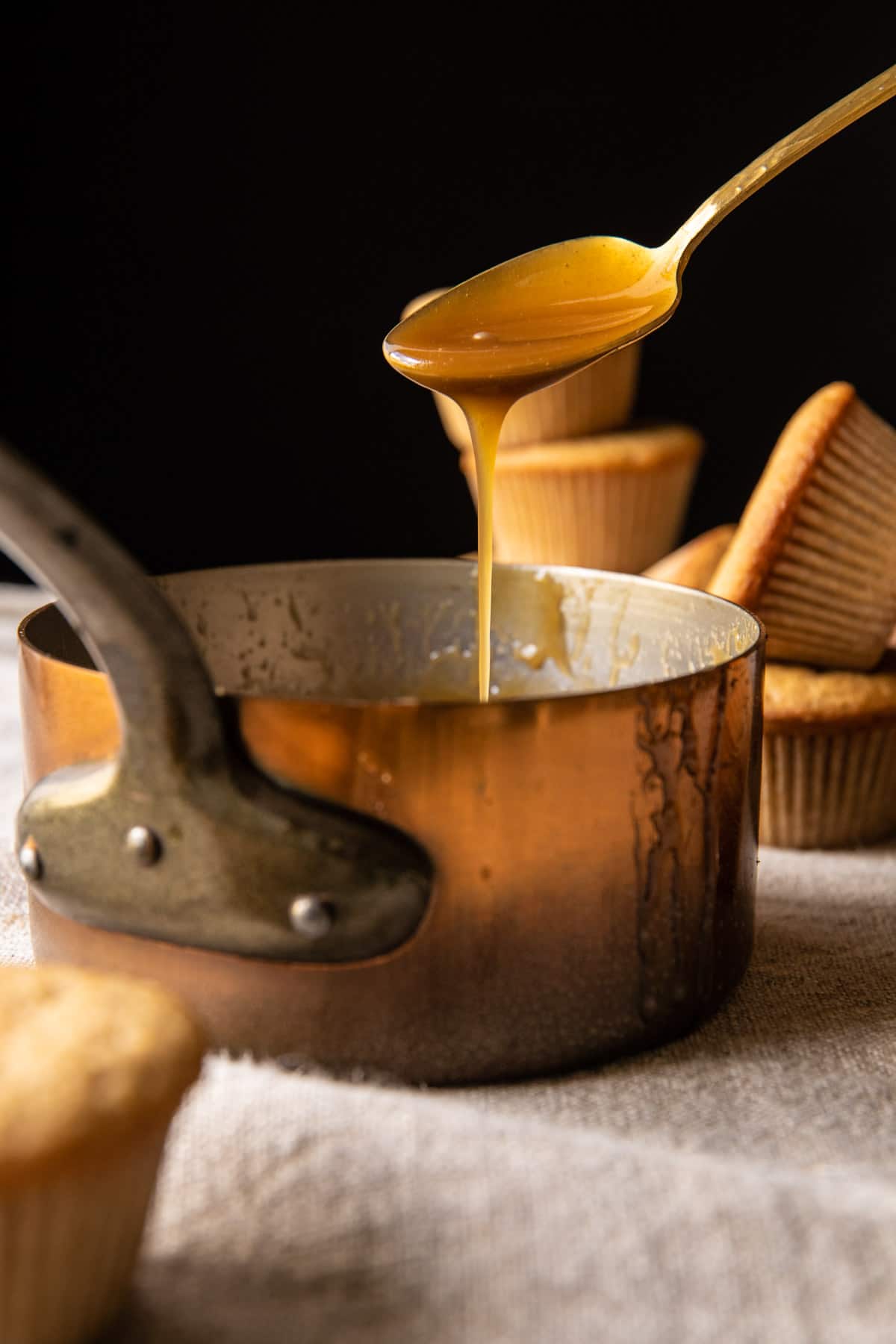 Chai Latte Cupcakes with Caramel Brûlée Frosting | halfbakedharvest.com