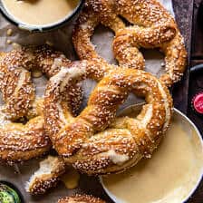 Hard Cider Pretzels with Creamy Honey Mustard | halfbakedharvest.com