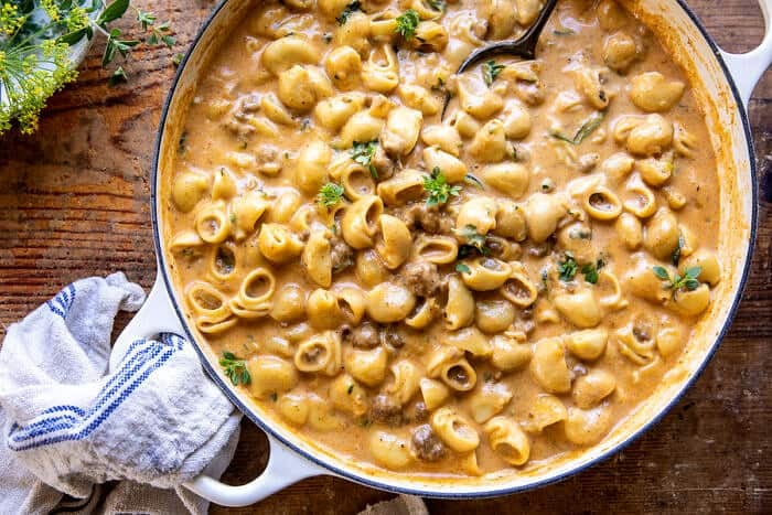 Healthier Homemade One Pot Hamburger Helper | halfbakeharvest.com Healthier Homemade One Pot Hamburger Helper | halfbakeharvest.com