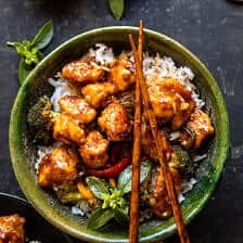 Sheet Pan Sticky Sweet and Sour Chicken | halfbakedharvest.com