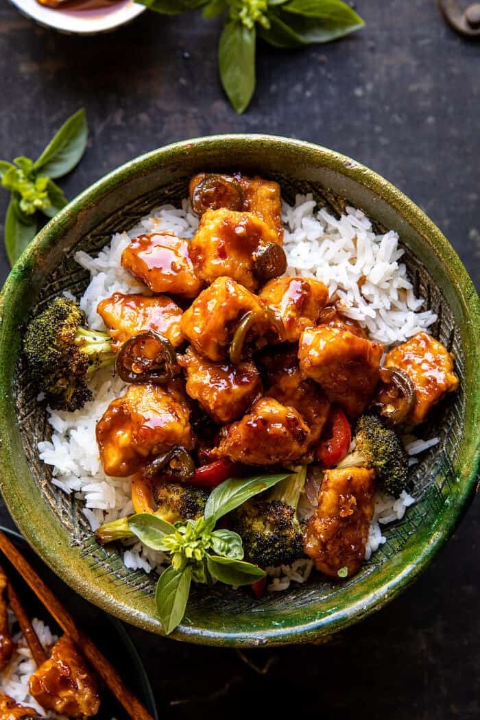 https://fatburn.fit/sweet-and-sour-chicken/ Sheet Pan Sticky Sweet and Sour Chicken | halfbakedharvest.com
