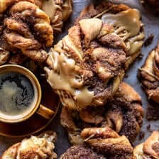 Cinnamon Knots with Coffee Icing | halfbakedharvest.com