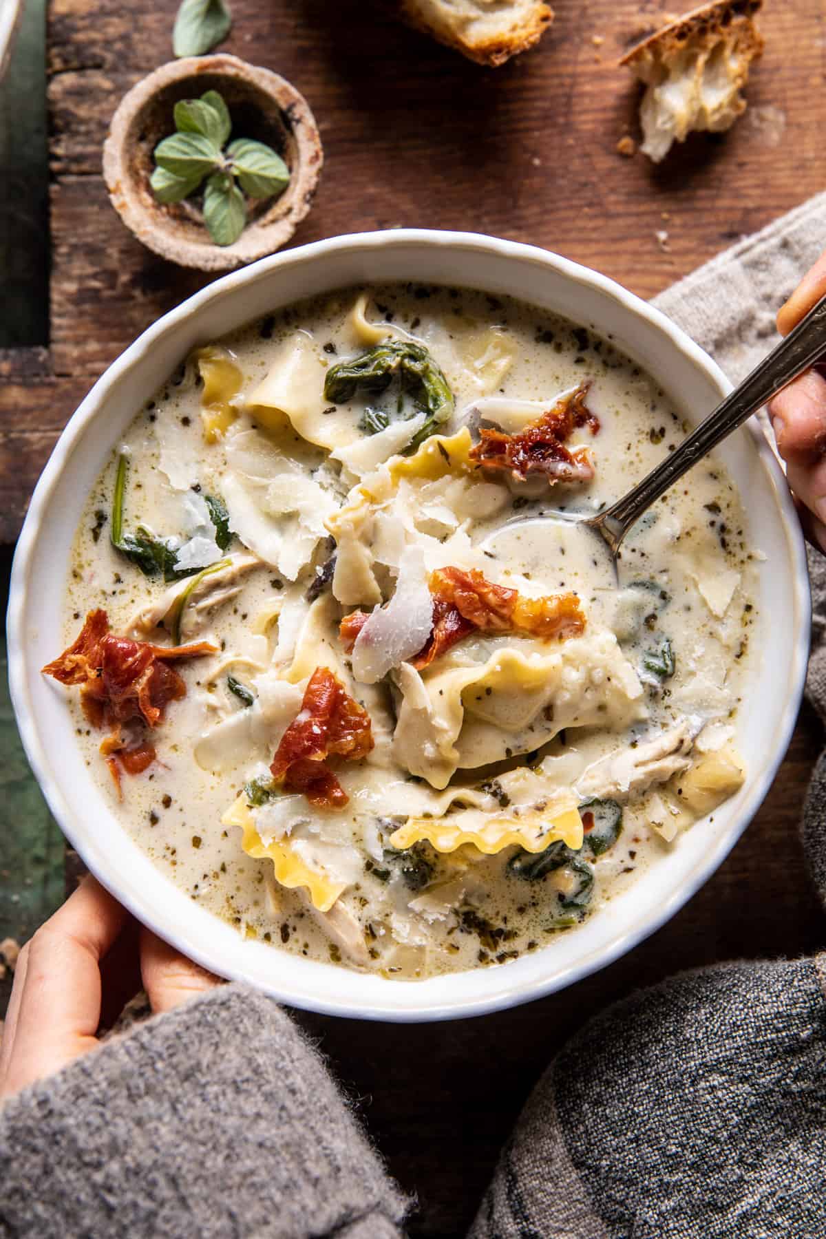 Creamy White Lasagna Soup | halfbakedharvest.com